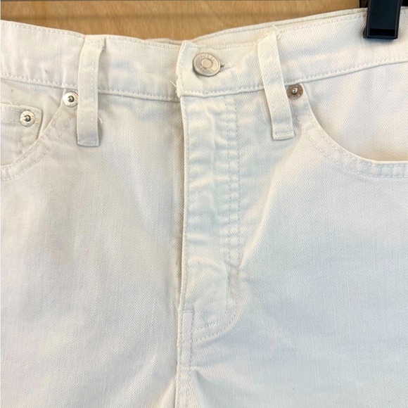 J. Crew White Frayed Hem Jean Shorts: Eligible 3/$25 - Picture 7 of 13